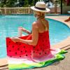 Arkwright Velour Printed Beach Towel – 100% Cotton Super Absorbent and Quick Drying Oceanic Pool Towel for Beach, Spa, and Bath, 30 x 60 in, Melon