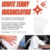Arkwright W11 Terry Cloth Towels for Cleaning – Soft Cotton Blend Washable Multi-Purpose Bar Mop, Absorbent & Quick Dry, Bulk Box of Rags for Kitchen, Auto Shop, and Garage, 25 lb, White(5 Pound (Pack of 1))