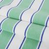 Aston & Arden Striped Beach Towel – Oversized 35 x 70 Soft Plush Thick Cotton, 600 GMS Heavy & Luxury for Pool Chairs, Resort, and Hot Tub, Gray/Navy(Green/Blue)