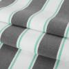 Aston & Arden Striped Beach Towel – Oversized 35 x 70 Soft Plush Thick Cotton, 600 GMS Heavy & Luxury for Pool Chairs, Resort, and Hot Tub, Gray/Navy(Grey/Green)