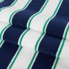 Aston & Arden Striped Beach Towel – Oversized 35 x 70 Soft Plush Thick Cotton, 600 GMS Heavy & Luxury for Pool Chairs, Resort, and Hot Tub, Gray/Navy(Navy/Green)