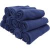 Arkwright Bleach Resistant Salon Towels Bulk – 100% Cotton Hair Towels, Soft, Absorbent, Quick Dry Spa & Barber Towels for Hair Stylist, Nail Salon & Esthetician, 16 x 28, Charcoal (Case of 144)(Navy)