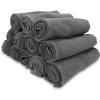 Arkwright Bleach Resistant Salon Towels Bulk – 100% Cotton Hair Towels, Soft, Absorbent, Quick Dry Spa & Barber Towels for Hair Stylist, Nail Salon & Esthetician, 16 x 28, Charcoal (Case of 144)(Charcoal)