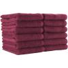 Arkwright Bleach Resistant Salon Towels Bulk – 100% Cotton Hair Towels, Soft, Absorbent, Quick Dry Spa & Barber Towels for Hair Stylist, Nail Salon & Esthetician, 16 x 27, Black (Case of 144)(Burgundy)