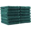 Arkwright Bleach Resistant Salon Towels Bulk – 100% Cotton Hair Towels, Soft, Absorbent, Quick Dry Spa & Barber Towels for Hair Stylist, Nail Salon & Esthetician, 16 x 27, Black (Case of 144)(Hunter Green)