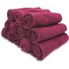 Arkwright Bleach Resistant Salon Towels Bulk – 100% Cotton Hair Towels, Soft, Absorbent, Quick Dry Spa & Barber Towels for Hair Stylist, Nail Salon & Esthetician, 16 x 28, Charcoal (Case of 144)(Burgundy)