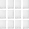 Arkwright Common Ground Bulk Blankets – Pack of 12 – Reversible 100% Cotton All Season Lightweight Couch Bed Throws for Wedding Guests, Travel, and Outdoor Events, 50 x 70 in, White(Solid White)