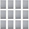 Arkwright Common Ground Bulk Blankets – Pack of 12 – Reversible 100% Cotton All Season Lightweight Couch Bed Throws for Wedding Guests, Travel, and Outdoor Events, 50 x 70 in, White(Solid Grey)