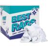 Arkwright T-Shirt Rags Bulk, 50 lb Box, Cotton Cleaning Towels, Low Lint Knit Wiping Cloths for Paint, Stain, Grease, Shop and Auto Use, Absorbent Machine Washable, White(5 lb Box)