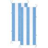 Arkwright Tie-and-Dry Beach Towel, 2-Pack, Clip-Free Pool Chair Cover with Rope Ties Holder for Outdoor Patio Chaise Lounge, 420GSM Cabana Stripe, Oversized 30 x 70 in, Dazzling Blue(Dutch Canal Blue)
