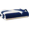 Aston & Arden Striped Beach Towel – Oversized 35 x 70 Soft Plush Thick Cotton, 600 GMS Heavy & Luxury for Pool Chairs, Resort, and Hot Tub, Gray/Navy(Navy/Yellow)