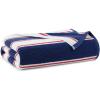 Aston & Arden Striped Beach Towel – Oversized 35 x 70 Soft Plush Thick Cotton, 600 GMS Heavy & Luxury for Pool Chairs, Resort, and Hot Tub, Gray/Navy(Navy/Red)