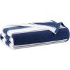Aston & Arden Striped Beach Towel – Oversized 35 x 70 Soft Plush Thick Cotton, 600 GMS Heavy & Luxury for Pool Chairs, Resort, and Hot Tub, Gray/Navy(Navy/Grey)