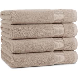 Arkwright Makeup Remover Washcloths, Pack of 6, 100% Cotton Soft Quick Dry Reusable Face Towels for Makeup Removal and Facial Cleansing, 13 x 13 in, Black(Latte Beige)