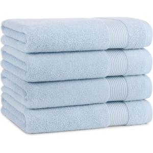 Arkwright Makeup Remover Washcloths, Pack of 6, 100% Cotton Soft Quick Dry Reusable Face Towels for Makeup Removal and Facial Cleansing, 13 x 13 in, Black(Misty Blue)