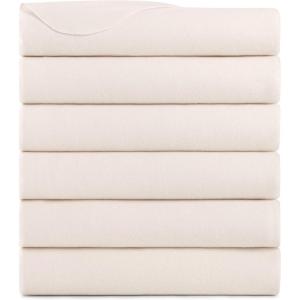 Arkwright Polar Fleece Throw Blankets Bulk – Case of 24 – Ultra Soft Cozy Blanket for Car, Camping, Couch, Office, Outdoor, Home, and Bed, 50 x 60 in, Assorted Colors(Ivory)