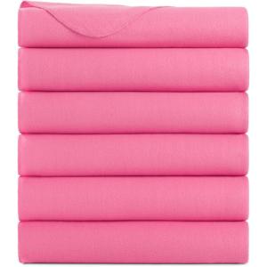 Arkwright Polar Fleece Throw Blankets Bulk – Case of 24 – Ultra Soft Cozy Blanket for Car, Camping, Couch, Office, Outdoor, Home, and Bed, 50 x 60 in, Assorted Colors(Pink)