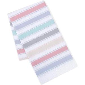 Arkwright Sand Free Beach Towel – Pack of 6 – Oversized 35 x 75 Turkish Cotton Quick Dry, Compact & Lightweight Blankets for Pool Chairs, Resorts, Outdoor, Bold(Fiesta)