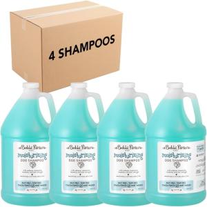 Bobbi Panter Hypoallergenic Dog Shampoo Honey, Aloe Vera, Chamomile & Rosemary – Dye & Fragrance Free Natural Formula for Sensitive & Allergy Skin, Tear-Free, 30:1 Concentrate, 1 Gallon (Case of 4)(Soft Sea Air)