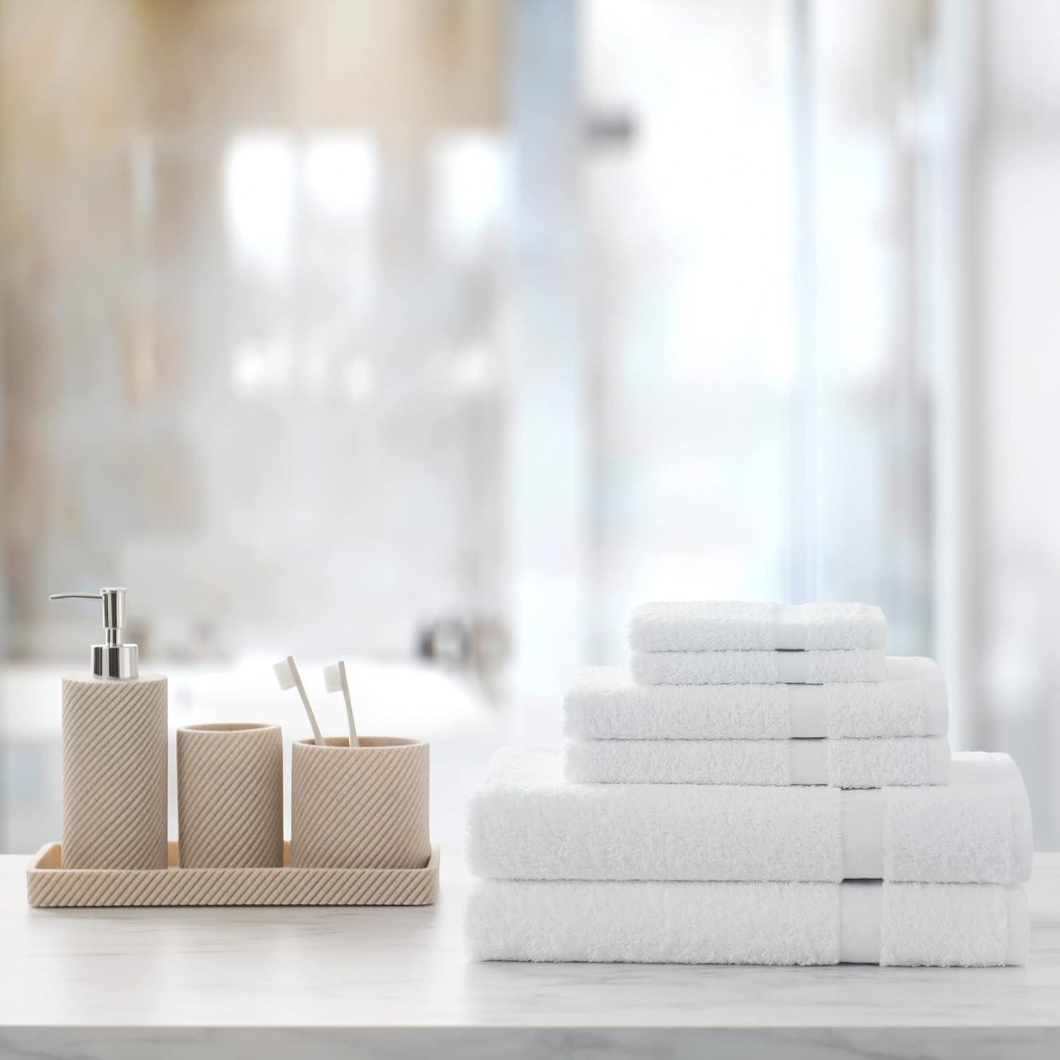 image:imageArkwright Admiral Spa Hand Towels Bulk Pack of 12 Lightweight Absorbent Bathroom Towel Quick Dry Cotton Perfect for Home Resort Spa and Shower 16 x 27 in White300