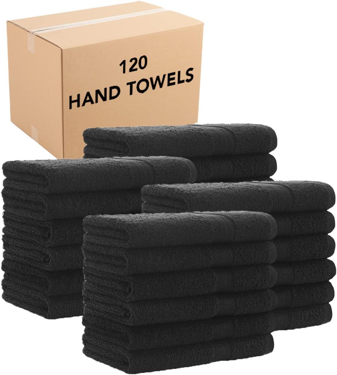 image:imageArkwright True Color Solid Wash Cloths Soft 100 Cotton Washcloths 12 Pack Lightweight 475 GSM Absorbent amp Quick Dry for Face and Body 12 x 12 in BeigeBlack