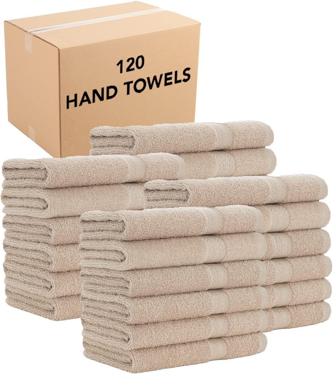 image:imageArkwright True Color Solid Wash Cloths Soft 100 Cotton Washcloths 12 Pack Lightweight 475 GSM Absorbent amp Quick Dry for Face and Body 12 x 12 in BeigeBeige