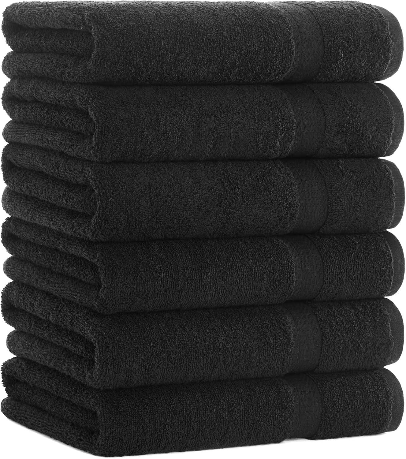 image:imageArkwright True Color Solid Wash Cloths Soft 100 Cotton Washcloths 12 Pack Lightweight 475 GSM Absorbent amp Quick Dry for Face and Body 12 x 12 in BeigeBlack