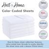 Arkwright Bulk Twin Flat Sheets – Pack of 6 – Soft Brushed Microfiber Hypoallergenic Top Sheet only with Wrinkle Resistant, Bedding Essentials for Hosts and Hotels, White(White)