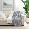 Arkwright Sherpa Fleece Throw Blanket – Plush Fluffy Warm Reversible Soft Sherpa Throw Blanket for Home, Couch, Sofa, Bed, Camping and Travel, 50×60 in, Grey(Alloy Grey)
