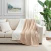 Arkwright Sherpa Fleece Throw Blanket – Plush Fluffy Warm Reversible Soft Sherpa Throw Blanket for Home, Couch, Sofa, Bed, Camping and Travel, 50×60 in, Grey(Irish Cream Tan)