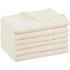 Arkwright Bulk Twin Flat Sheets – Pack of 6 – Soft Brushed Microfiber Hypoallergenic Top Sheet only with Wrinkle Resistant, Bedding Essentials for Hosts and Hotels, White(Ivory)