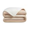 Arkwright Sherpa Fleece Throw Blanket – Plush Fluffy Warm Reversible Soft Sherpa Throw Blanket for Home, Couch, Sofa, Bed, Camping and Travel, 50×60 in, Grey(Irish Cream Tan)