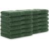 Arkwright True Color Solid Wash Cloths – Soft 100% Cotton Washcloths 12 Pack – Lightweight 475 GSM, Absorbent & Quick Dry for Face and Body, 12 x 12 in, Beige(Green)