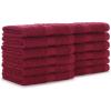 Arkwright True Color Solid Wash Cloths – Soft 100% Cotton Washcloths 12 Pack – Lightweight 475 GSM, Absorbent & Quick Dry for Face and Body, 12 x 12 in, Beige(Burgundy)