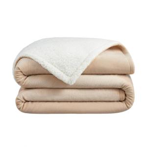 Arkwright Sherpa Fleece Throw Blanket – Plush Fluffy Warm Reversible Soft Sherpa Throw Blanket for Home, Couch, Sofa, Bed, Camping and Travel, 50×60 in, Grey(Irish Cream Tan)