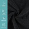 Arkwright Bleach Resistant Salon Towels 24 Pack – Microfiber Hair Towels, Soft, Absorbent, Quick Dry, Lint Free Spa & Barber Towels for Hair Stylist, Nail Salon & Esthetician, 16 x 27, Black(Black)
