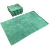 Arkwright Microfiber Gym Towel – Pack of 12 – Super Soft, Quick Dry Workout Sweat Towels, 300 GSM Lightweight & Absorbent for Sports, Working Out, Yoga, and Spa, 16 x 27 in, Black(Hunter Green)