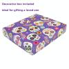 Arkwright Microfiber Makeup Remover Cloths – Pack of 5 – Soft Coral Fleece Reusable Makeup Towels with a Bag, Facial Wash Cloth for Bathroom, 7.5 x 15.5 in, Skulls(Blue)