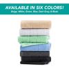 Arkwright Premium Washcloths – (Pack of 24) – Soft & Absorbent, 100% Ringspun Cotton, Contemporary Design Wash Cloths with Dobby, Multipurpose Fingertip Towels, Beige(Beige)