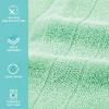 Arkwright Premium Washcloths – (Pack of 24) – Soft & Absorbent, 100% Ringspun Cotton, Contemporary Design Wash Cloths with Dobby, Multipurpose Fingertip Towels, Beige(Green)