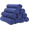 Arkwright Microfiber Gym Towel – Pack of 12 – Super Soft, Quick Dry Workout Sweat Towels, 300 GSM Lightweight & Absorbent for Sports, Working Out, Yoga, and Spa, 16 x 27 in, Black(Navy)