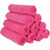 Arkwright Microfiber Gym Towel – Pack of 12 – Super Soft, Quick Dry Workout Sweat Towels, 300 GSM Lightweight & Absorbent for Sports, Working Out, Yoga, and Spa, 16 x 27 in, Black(Hot Pink)