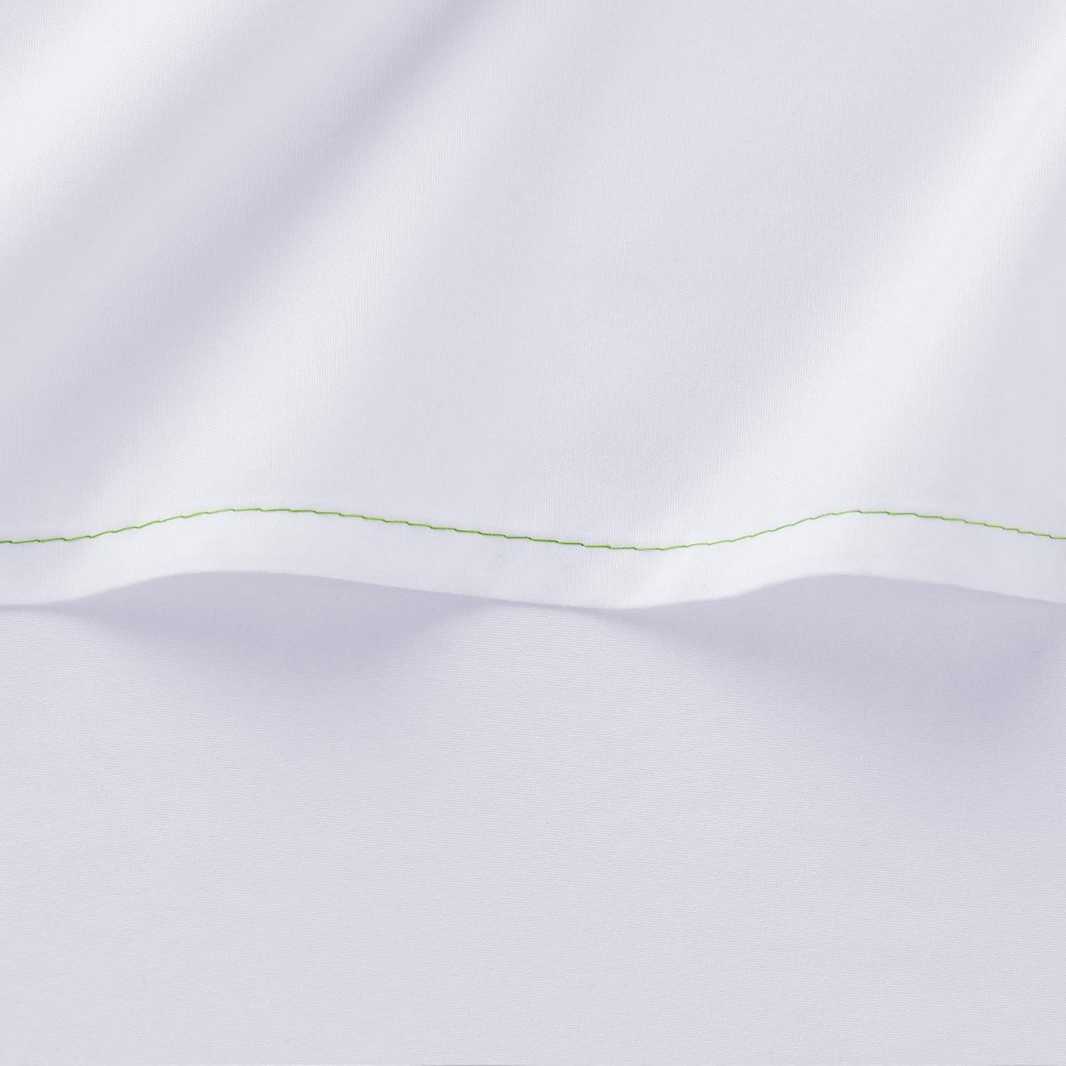 image:imageArkwright Bulk Full Fitted Bed Sheets Case of 24 Soft Cotton Blend 200 Thread Count Bottom Sheet only with Deep Pocket Bedding Essentials for Hotels Guests and Vacation Rentals WhiteFlat Sheets Case of 24