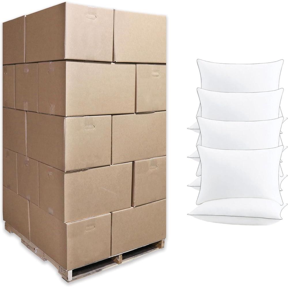 image:imageArkwright Hypoallergenic Queen Bed Pillow 2 Pack Made of 100 Cotton Cover 250 Thread Count Silver Piping Breathable SoftPoly Fiber Fill Machine Washable White128