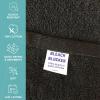 Arkwright Bleach Resistant Salon Towels 12 Pack – 100% Cotton Hair Towels, Soft, Absorbent, Quick Dry Spa & Barber Towels for Hair Stylist, Nail Salon & Esthetician, 16 x 27, Black(Black)
