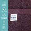 Arkwright Bleach Resistant Salon Towels 12 Pack – 100% Cotton Hair Towels, Soft, Absorbent, Quick Dry Spa & Barber Towels for Hair Stylist, Nail Salon & Esthetician, 16 x 27, Black(Eggplant)