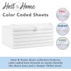Arkwright Bulk Full Fitted Bed Sheets – Case of 24 – Soft Cotton Blend 200 Thread Count Bottom Sheet only with Deep Pocket, Bedding Essentials for Hotels, Guests, and Vacation Rentals, White(Flat Sheets – Case of 24)
