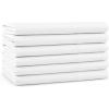 Arkwright Bulk Full Fitted Bed Sheets – Case of 24 – Soft Cotton Blend 200 Thread Count Bottom Sheet only with Deep Pocket, Bedding Essentials for Hotels, Guests, and Vacation Rentals, White(Pillowcases – Case of 72)