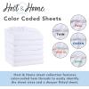 Arkwright Bulk Twin Fitted Sheets – Pack of 6 – Soft Brushed Microfiber Hypoallergenic Bottom Sheet Only with Deep Pocket, Bedding Essentials for Hosts and Hotels, Grey(White)