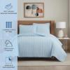 Arkwright Twin/TwinXL Quilt Set – Case of 4 – Soft Brushed Lightweight Microfiber Bedspread Coverlet Bedding Sets for All Seasons (1 Quilt, 1 Pillowcase Sham), 68×90 in, Almond Milk Tan(Nantucket Breeze Blue)
